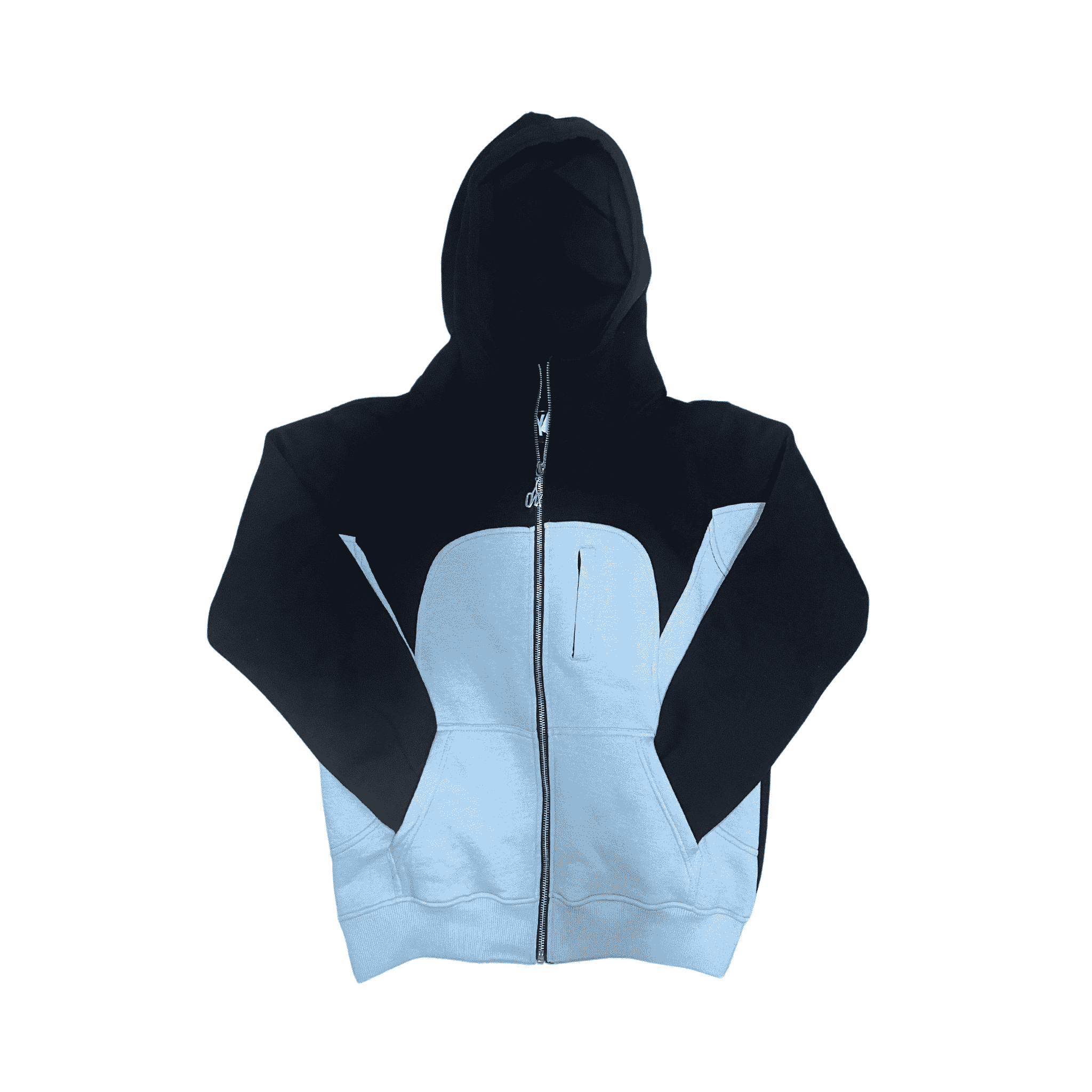 PHOENIX ZIP UP HOODIE BLUE