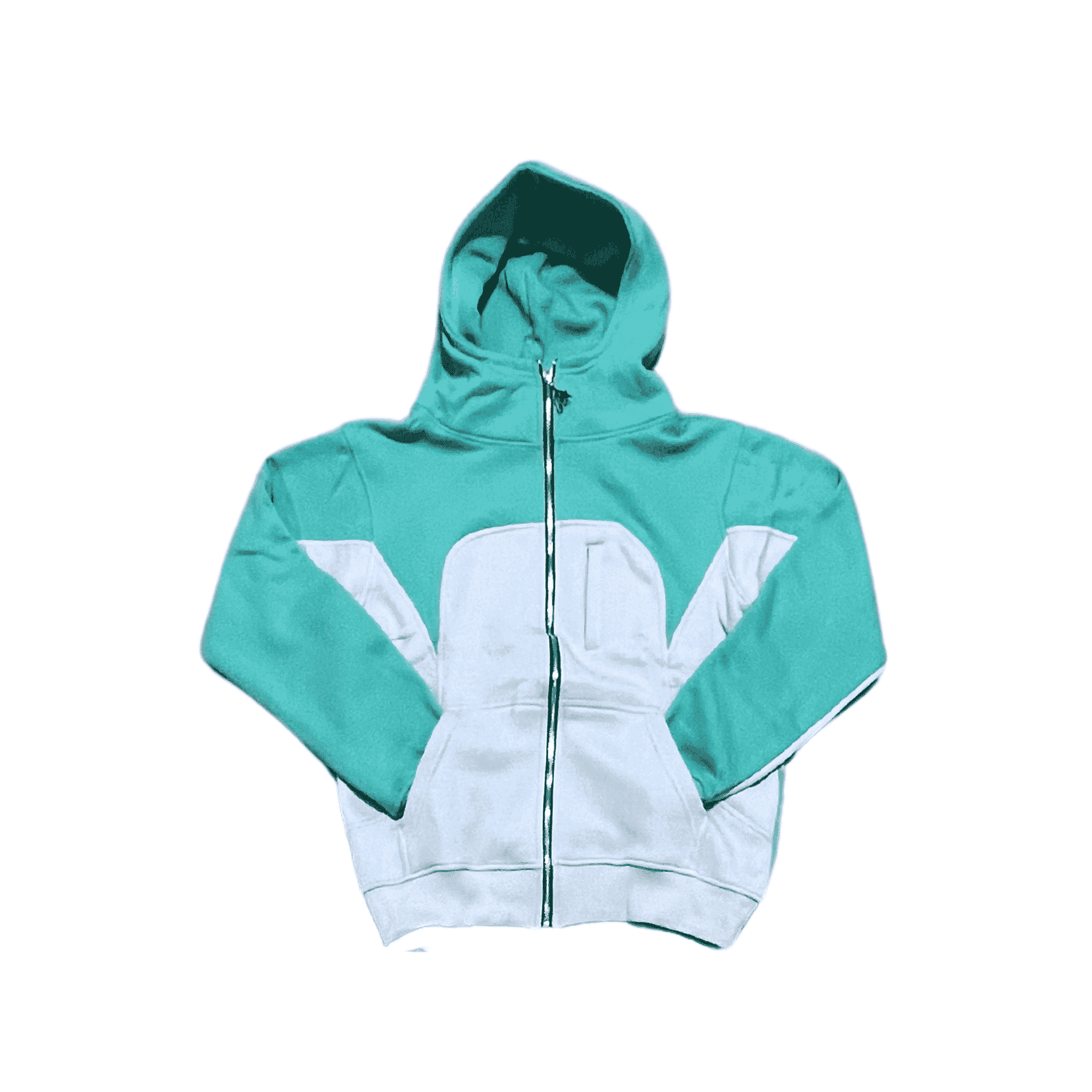 PHOENIX ZIP UP HOODIE TEAL