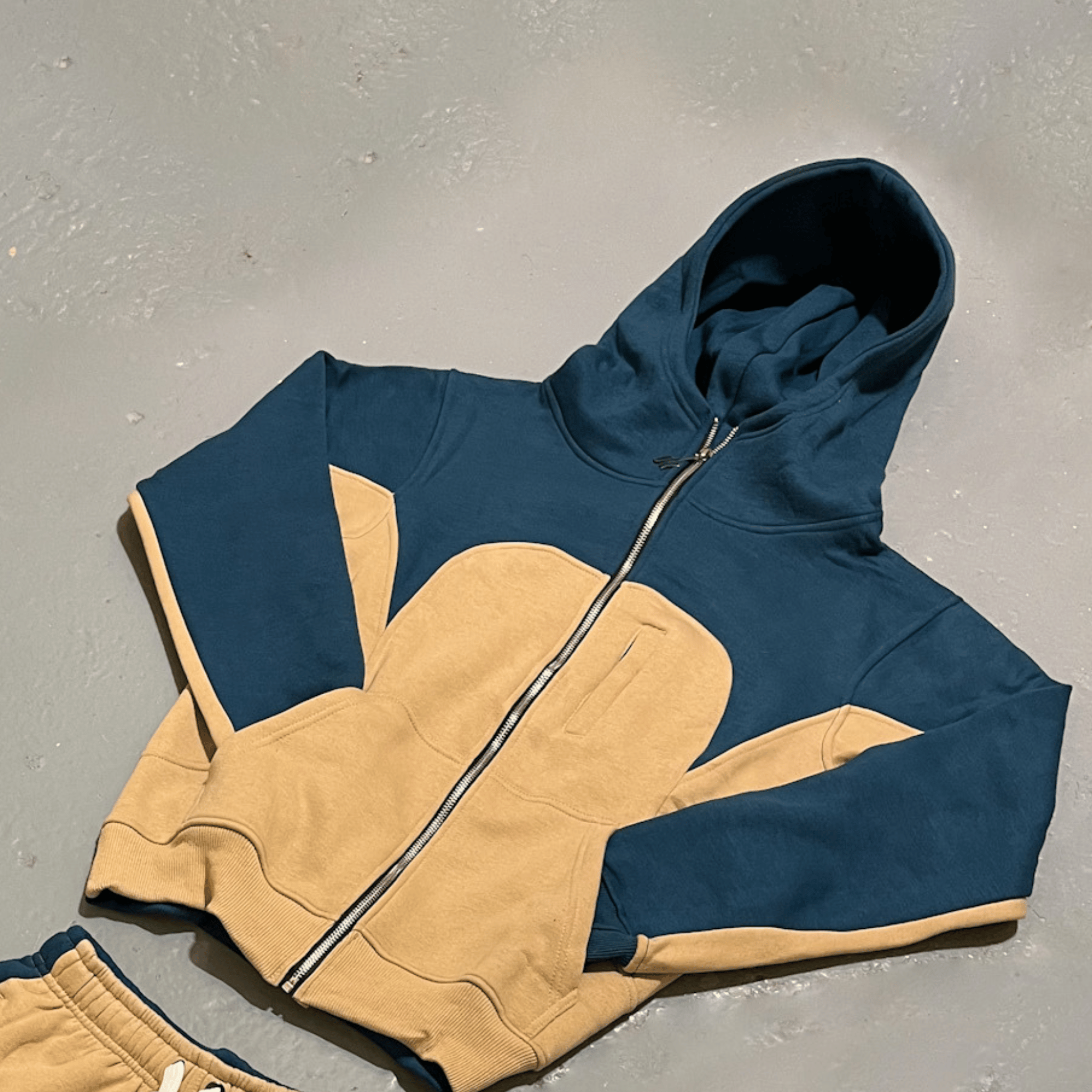 PHOENIX ZIP UP HOODIE DARK BLUE