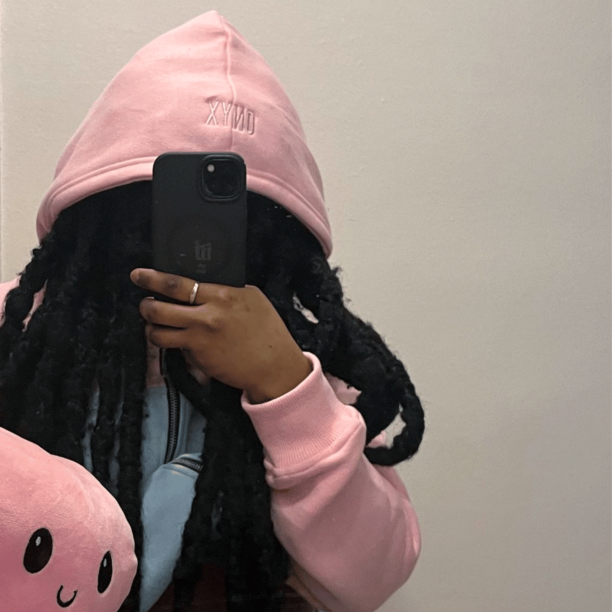 PHOENIX ZIP UP HOODIE PINK