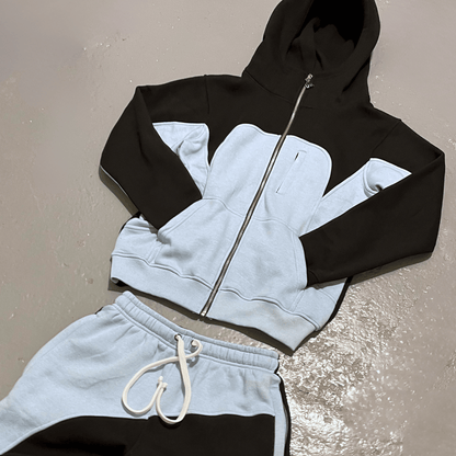 PHOENIX ZIP UP HOODIE BLUE